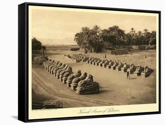 Avenue of Sphinxes, Karnak-null-Framed Stretched Canvas