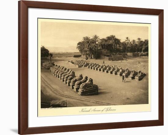 Avenue of Sphinxes, Karnak-null-Framed Art Print