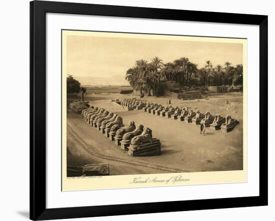 Avenue of Sphinxes, Karnak-null-Framed Art Print