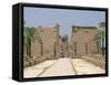 Avenue of Sphinxes Looking Towards Statues of Ramses II, Luxor Temple, Luxor, Thebes, Egypt-Gavin Hellier-Framed Stretched Canvas