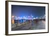 Avenue of Stars at Night, Hong Kong, China, Asia-Andy Brandl-Framed Photographic Print