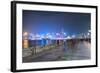 Avenue of Stars at Night, Hong Kong, China, Asia-Andy Brandl-Framed Photographic Print