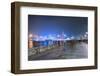 Avenue of Stars at Night, Hong Kong, China, Asia-Andy Brandl-Framed Photographic Print