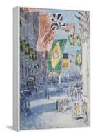 Avenue of the Allies: Brazil, Belgium, 1918-Childe Hassam-Framed Stretched Canvas