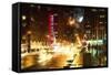 Avenue of the Americas by Night-Philippe Hugonnard-Framed Stretched Canvas