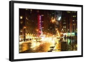 Avenue of the Americas by Night-Philippe Hugonnard-Framed Giclee Print