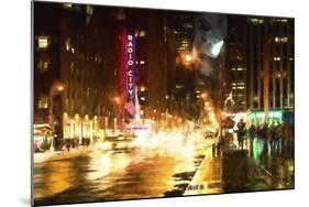 Avenue of the Americas by Night-Philippe Hugonnard-Mounted Giclee Print