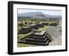 Avenue of the Dead and the Pyramid of the Sun in Background, North of Mexico City, Mexico-Robert Harding-Framed Photographic Print
