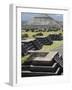 Avenue of the Dead and the Pyramid of the Sun in Background, North of Mexico City, Mexico-Robert Harding-Framed Photographic Print