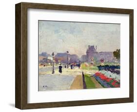 Avenue Paul Deroulede, Tuileries, Paris-Jules Ernest Renoux-Framed Giclee Print