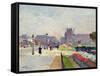 Avenue Paul Deroulede, Tuileries, Paris-Jules Ernest Renoux-Framed Stretched Canvas