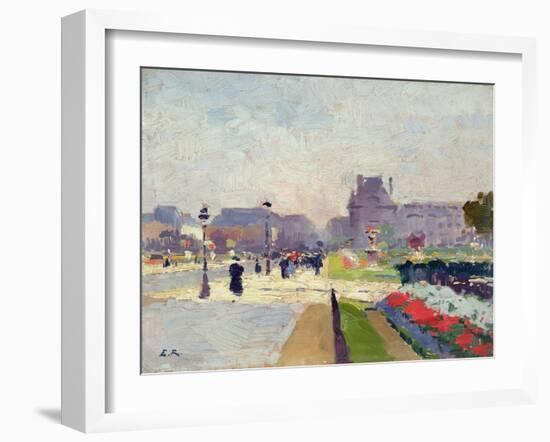 Avenue Paul Deroulede, Tuileries, Paris-Jules Ernest Renoux-Framed Giclee Print