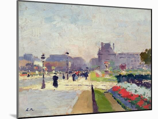 Avenue Paul Deroulede, Tuileries, Paris-Jules Ernest Renoux-Mounted Giclee Print