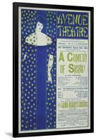 Avenue Theater, a Comedy of Sighs!, 1894-Aubrey Beardsley-Framed Giclee Print