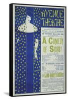 Avenue Theater, a Comedy of Sighs!, 1894-Aubrey Beardsley-Framed Stretched Canvas