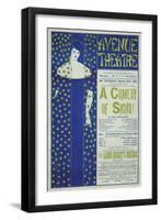 Avenue Theater, a Comedy of Sighs!, 1894-Aubrey Beardsley-Framed Giclee Print