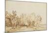 Avenue with a Footpath and a Farmhouse on the Left-Rembrandt van Rijn-Mounted Giclee Print