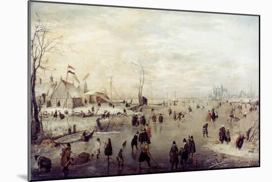 Avercamp: Winter-Hendrick Avercamp-Mounted Giclee Print