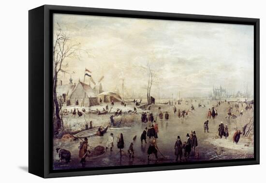 Avercamp: Winter-Hendrick Avercamp-Framed Stretched Canvas