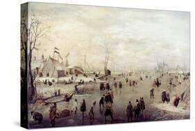 Avercamp: Winter-Hendrick Avercamp-Stretched Canvas