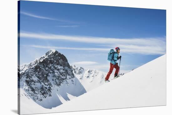 Averill Doering Ski Tours Near The Opus Hut, San Juan Range, Colorado-Louis Arevalo-Stretched Canvas