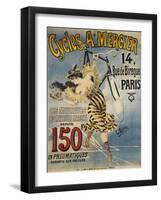 Avertising Poster for A. Mercier Bicycles-G. Berni-Framed Giclee Print