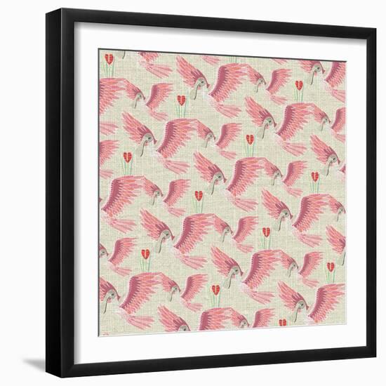 Aves, Espátula Rosada-Belen Mena-Framed Giclee Print