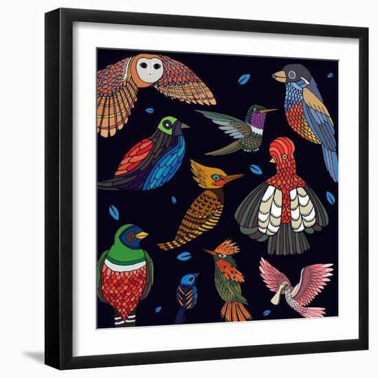 Aves, Mix Ecuador-Belen Mena-Framed Giclee Print