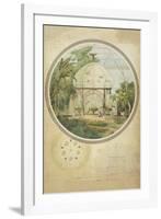 Aviary in a Winter Garden-Adrien Chancel-Framed Giclee Print