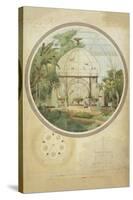 Aviary in a Winter Garden-Adrien Chancel-Stretched Canvas