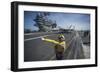Aviation Boatswain's Mate Directs an F-A-18E Super Hornet-null-Framed Photographic Print