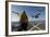 Aviation Boatswain's Mate Directs an MV-22 Osprey as it Launches from the Flight Deck-null-Framed Photographic Print