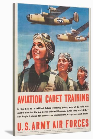 "Aviation Cadet Training: U.S. Army Air Forces", 1943-null-Stretched Canvas
