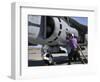 Aviation Fuel Technician Attaches a Fuel Line to an Av-8B Harrier-null-Framed Photographic Print