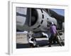 Aviation Fuel Technician Attaches a Fuel Line to an Av-8B Harrier-null-Framed Photographic Print