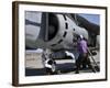 Aviation Fuel Technician Attaches a Fuel Line to an Av-8B Harrier-null-Framed Photographic Print