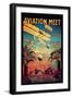 Aviation Meet in Los Angeles-null-Framed Art Print