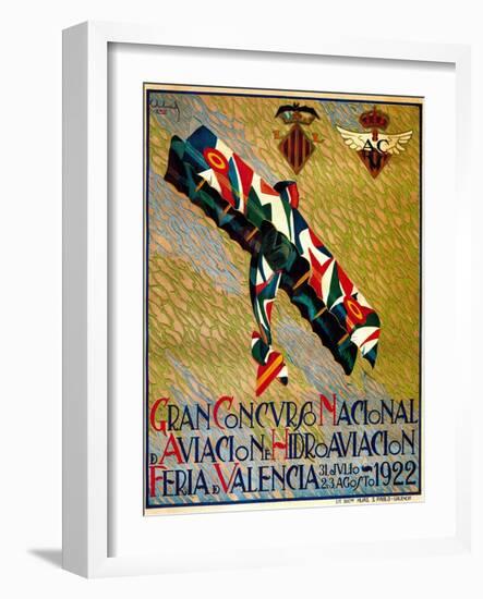 Aviation Meet Promotion-Lantern Press-Framed Art Print