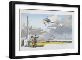 Aviation Meeting at Champagne, published by Mabileau, Paris, 1910-Marguerite Montaut-Framed Giclee Print