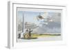 Aviation Meeting at Champagne, published by Mabileau, Paris, 1910-Marguerite Montaut-Framed Giclee Print