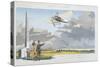 Aviation Meeting at Champagne, published by Mabileau, Paris, 1910-Marguerite Montaut-Stretched Canvas