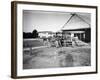 Aviation Pioneer Orville Wright Taking Off for 2nd Army Test in Wright Flyer-null-Framed Premium Photographic Print