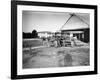 Aviation Pioneer Orville Wright Taking Off for 2nd Army Test in Wright Flyer-null-Framed Premium Photographic Print