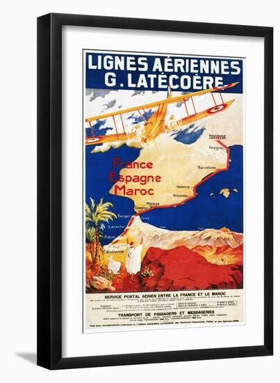 Aviation Poster, 1921-null-Framed Giclee Print