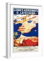 Aviation Poster, 1921-null-Framed Giclee Print