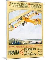 Aviation Poster, 1922-null-Mounted Giclee Print