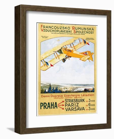 Aviation Poster, 1922-null-Framed Giclee Print