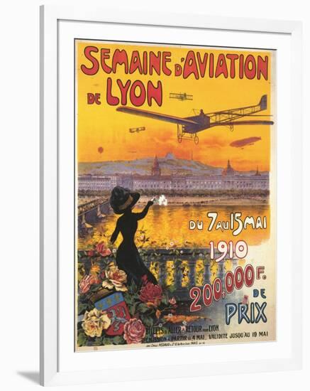 Aviation Weekend At Lyon, France-Charles Tichon-Framed Art Print