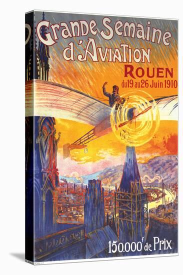 Aviation Weekend At Rouen-Charles Rambert-Stretched Canvas