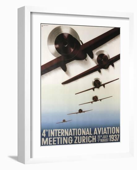 Aviation Zurich-null-Framed Giclee Print